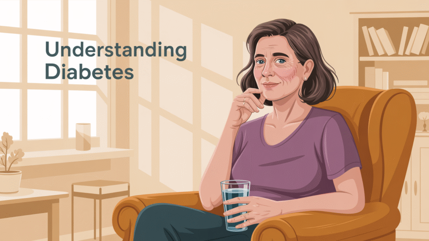 Gejala diabetes dengan ilustrasi tanda-tanda awal diabetes melitus